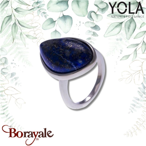 Bague lapis lazuli, Collection: Galet YOLA Taille 60