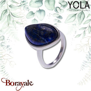 Bague lapis lazuli Collection Galet YOLA Taille 60