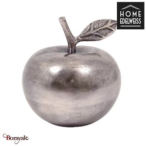 Pomme Home Edelweiss Astrid Décoration : Pomme argent antique JB236