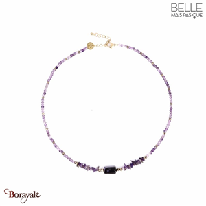 Collier Belle mais pas que, Collection: Kelly Améthyste et hématite KELL-C6