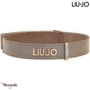 Bracelet Liu Jo femme, Collection : Milan Mesh Rose doré LJ1047