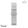 Montre Homme Orlam Epoque cadran blanc bracelet acier argenté étanche 5 ATM ORSS