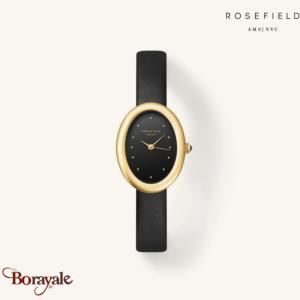 Montre Rosefield Oval Or Noir Femme OVBGLG-OV18