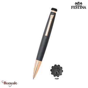 Stylo à bille Chrono Bike FESTINA FWS4103/N Or rose et bleu chromé