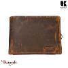 Porte cartes 2 en un KASZER collection Oregon Marron naturel 512804-MC6