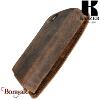 Porte-cartes Kaszer Oregon en cuir de vachette pleine fleur marron naturel