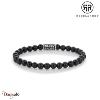 Bracelet Rebel & Rose Velours Noir Vintage - 6mm L, Homme RR-60121-V-L