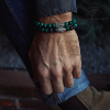Bracelet Rebel & Rose Collection : Malachite Green Taille M RR-80080-S-M