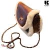 Sac bandoulière KASZER collection Wyoming Fourrure M Marron naturel clair 20402-