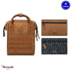 Sac à dos medium Cabaïa Adventurer Dubaï en Velours recyclé