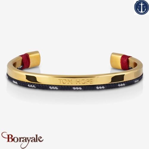 Bracelet Tom Hope Hybrid Cuff, GoldBlueGris Taille S