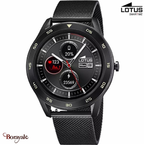 Smartwatch Lotus Couleur : Noire Alliage de zinc et acier. 50010/A