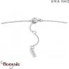 Chain réaction, Collier Argent plaqué rhodium ANIA-HAIE N021-01H