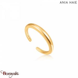 Luxe Minimalism, Bague Argent plaqué Or 14 carats ANIA-HAIE R024-01G
