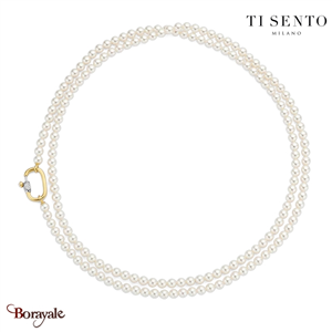 Collier TI Sento Perles femme 3993PW/110