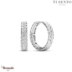 Boucles d'oreilles TI Sento Collection : Milano Argent plaqué platine 7883SI