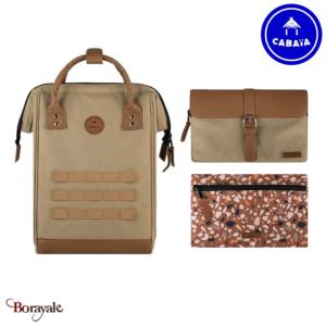 Sac à dos medium + 2 poches avants CABAIA Adventurer Kuala Lumpur Polyester Tres