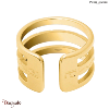 Bague Pierre Lannier Ariane acier doré sans nickel BJ07A3205