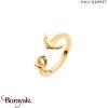 Bague Paul Hewitt Ancuff acier plaqué or PH-FR-ARI-G-52
