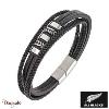 Bracelet All Blacks bijoux Homme acier et cuir 682290