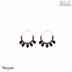 Boucles d'oreilles Belle mais pas que, Collection: Louise Jade café et spinelle