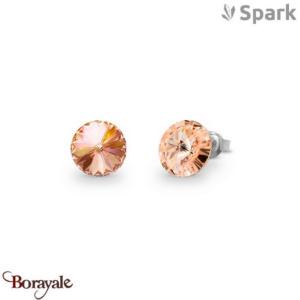 Boucles d'oreilles Spark Sweet Candy 8mm cristal autrichien sur argent A129LP