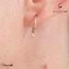 Boucles d'oreilles La Garçonne Diamant Etats d'âme doré champagne 26400017