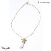 Collier Ippocampo Oro Perla  bronze plaqué or jaune IPOP16