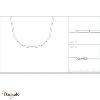 Collier argent 925° rhodié Borayale Collection : Les essentielles