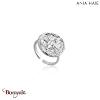 Coins, Bague Argent plaqué rhodium  ANIA-HAIE R009-01H