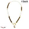 Collier SPARK Silver Jewelry : Sassolino - Doré