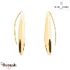 Boucles d'oreilles ENTASIS Pierre Lannier BJ20A2201 acier poli de couleur or