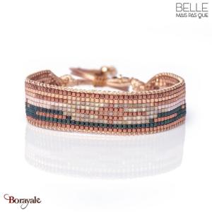 Bracelet Belle mais pas que, Mexican Pink, Perles de miyuki dorées à l'or fin