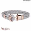 Bracelet Paul Hewitt Phreps cuir acier plaqué or rose PH-PH-L-R-GR-S