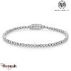 Bracelet Rebel & Rose Brillance argentée - 3mm M, Femme RR-30002-S-M