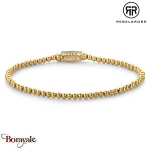 Bracelet Rebel & Rose Or jaune uniquement - 3 mm M, Femme RR-30001-G-M