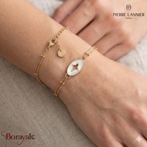 Bracelet Ovalia Pierre Lannier BJ28A1211 acier poli de couleur or