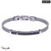 Bracelet homme Apollon, câble acier et noir