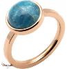 Bague Yola Nature Cabochon Acier plaqué IP rose IG-162-56