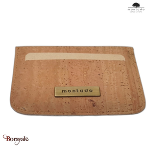 Porte cartes MONTADO en liège naturel, made in Portugal unisexe 528C16-NATURAL