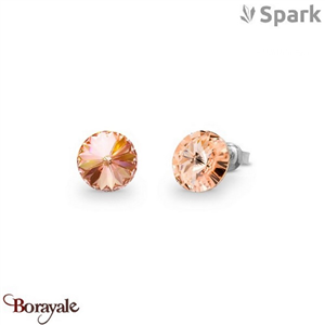 Boucles d'oreilles Spark Sweet Candy 8mm cristal autrichien sur argent A129LP