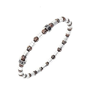 Bracelet Acier et bronzite All Blacks AB-682197