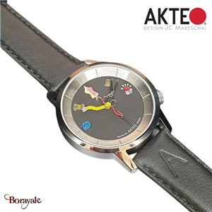 Montre AKTEO Art - Atelier Hot couture ronde 38 mm argent AAt03-N