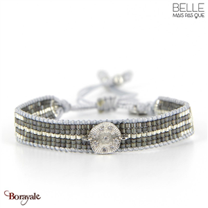 Bracelet Belle mais pas que, Silver moon, Perles de miyuki argentées
