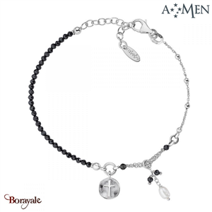 Bracelet Amen Bijoux Couture  Argent 925° rhodié de haute qualité
