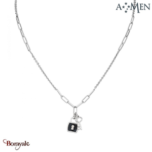 Collier Amen Bijoux Nacre Argent 925° rhodié de haute qualité