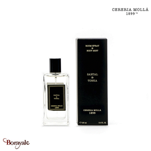 Brume d'intérieur 100 ml Cereria Molla Bois de santal et fève de Tonka