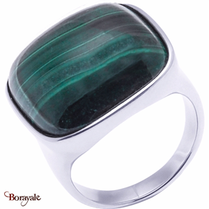 Bague Malachite, Collection: Coussin YOLA Taille 52