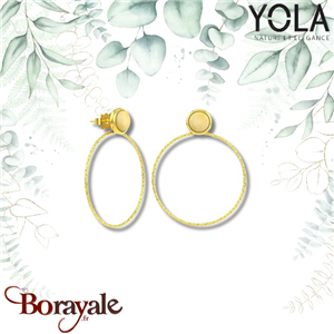 Boucles d'oreilles Aventurine, Collection: Nature et élégance YOLA