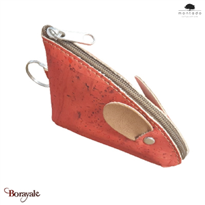 Porte clé et monnaie MONTADO en liège naturel, made in Portugal Femme 321COR-R